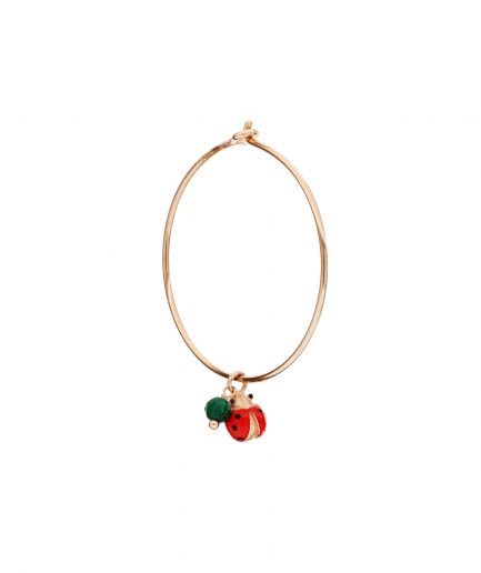 Orecchino Ladybug Cerchio Grande orlyb3 Piertullio Gioielli