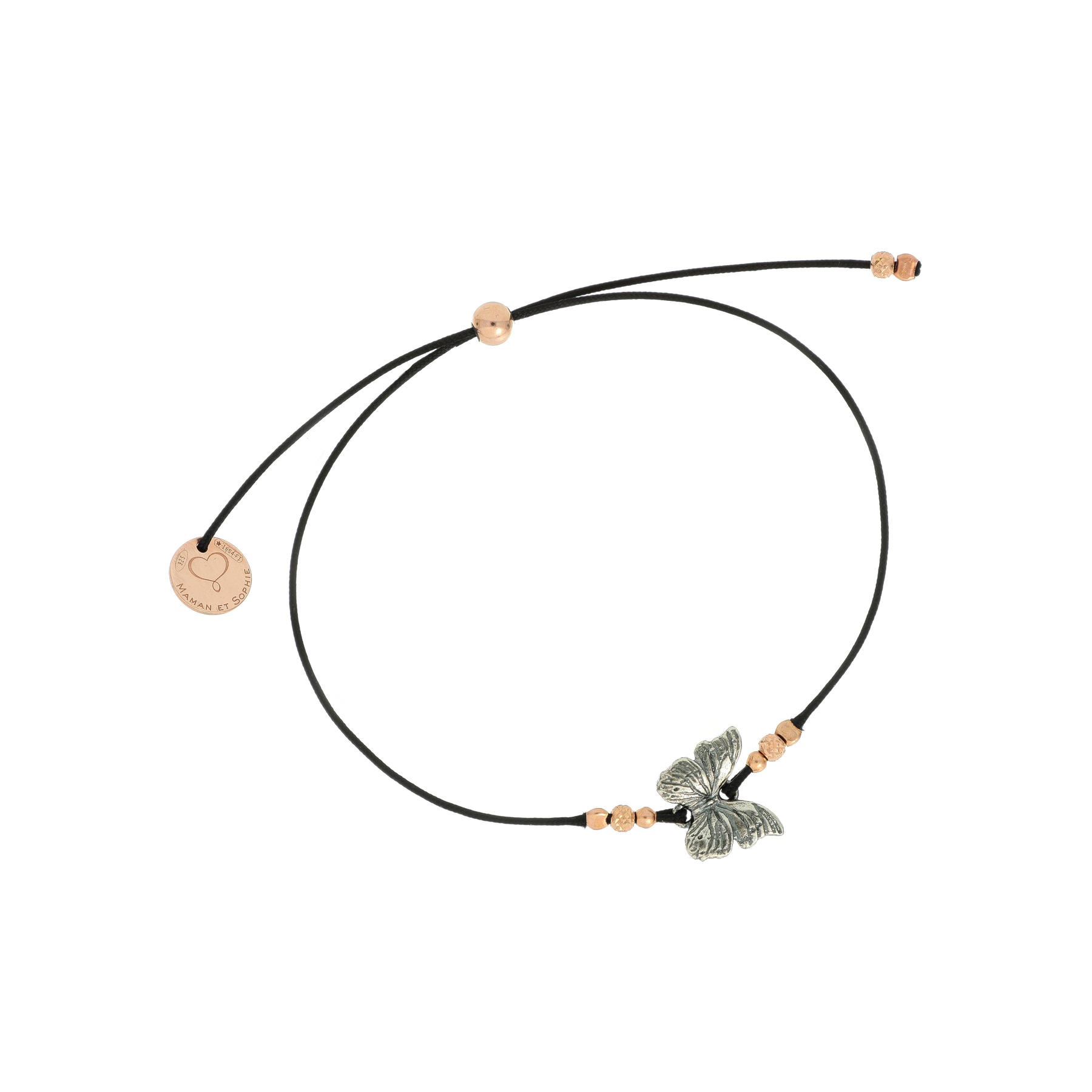 Bracciale Filo con Farfalla Brunita - Piertullio Gioielli Bracciale Filo con Farfalla Brunita - Piertullio Gioielli