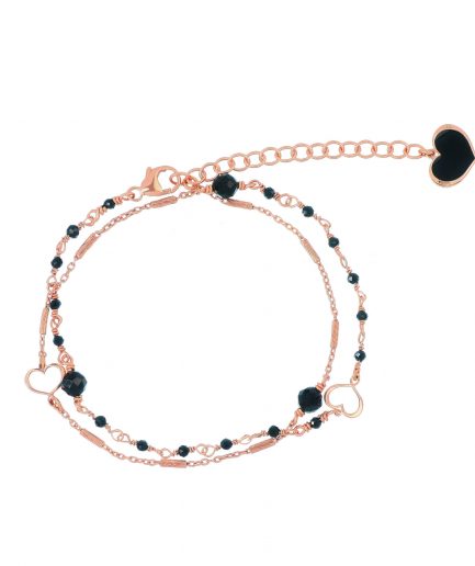Bracciale Doppio Cuoricini Maman e Spinelli - Piertullio Gioielli