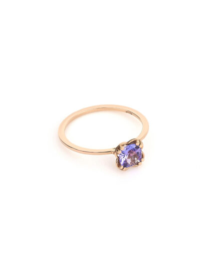Anello Oro 18kt Tanzanite Taglio Antico